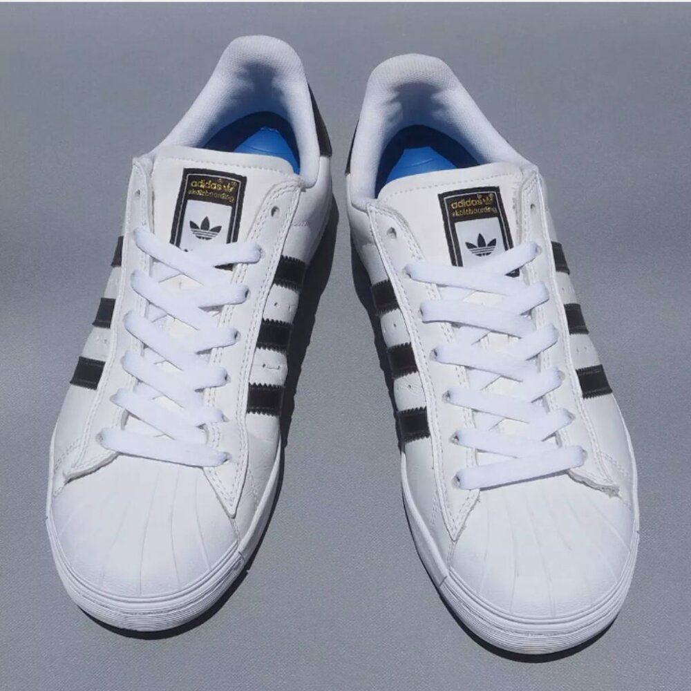 Adidas Superstar Sneakers White Black Men's 7 EUC